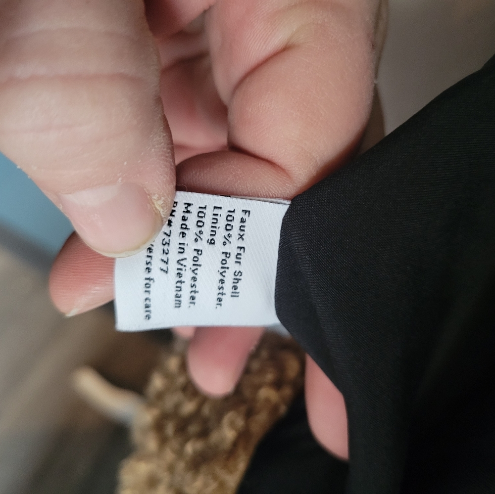 Nine West Two-Tone Black and Brown Teddy Jacket Reposhing!!! - Picture 7 of 8